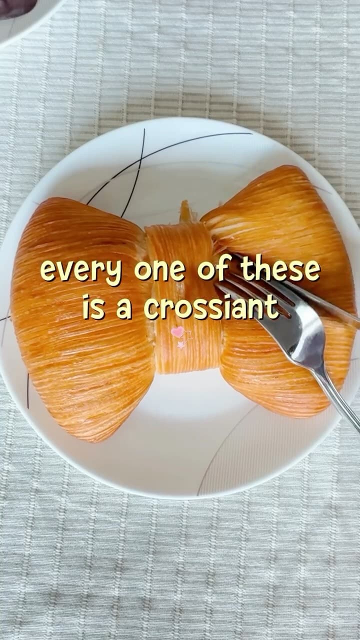 Michelle’s bow-tie croissant