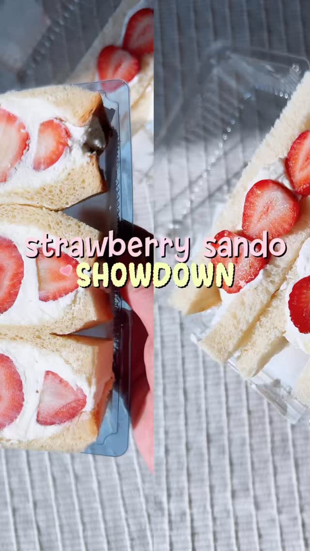 Strawberry sando showdown